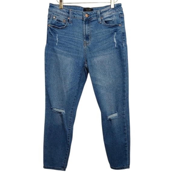 RACHEL Rachel Roy Denim - Rachel Roy Women's Size 8/29 Jeans Distressed Medium Wash High Rise